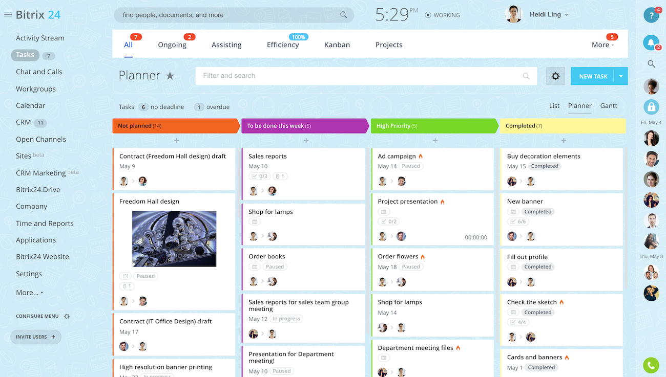 Free cloud team task management software