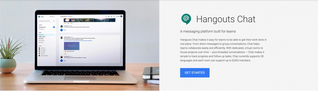 GSuite hangouts chat as slack alternative