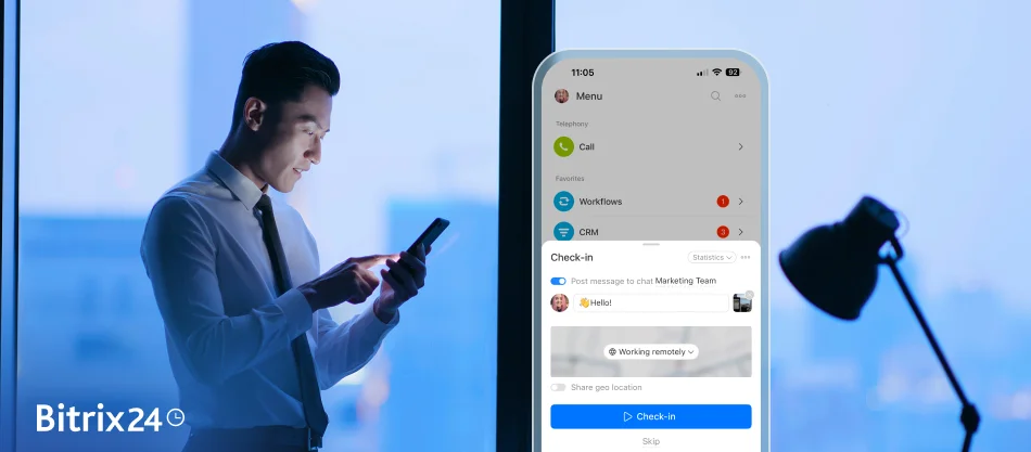 Mobile Check-In In Bitrix24