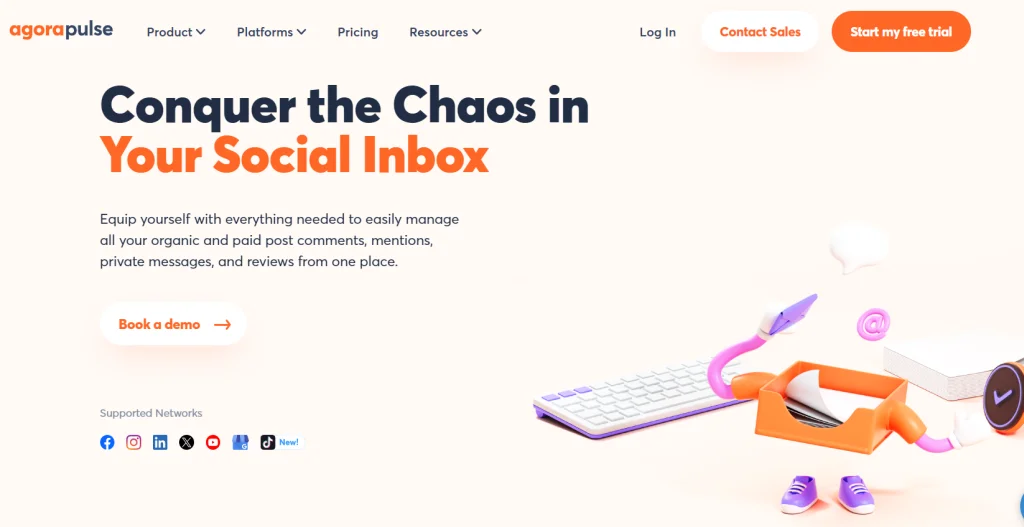 Agorapulse — management through social media