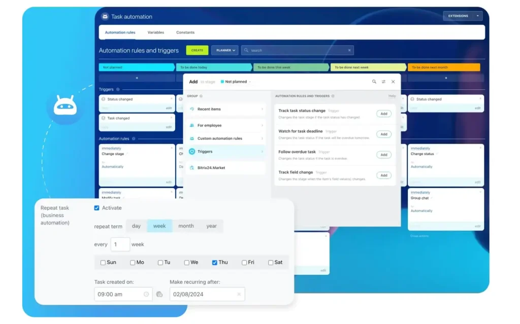 Embed automation into daily work management