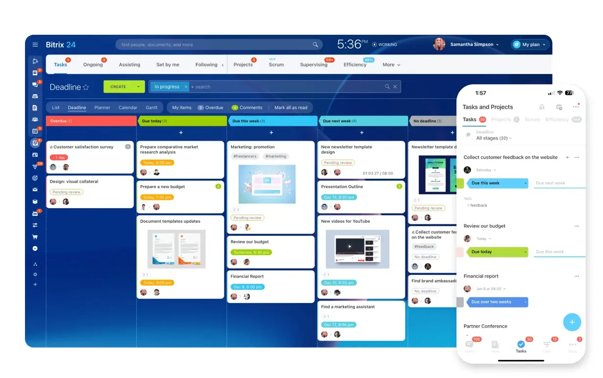 Task and subtask management keeps work on track