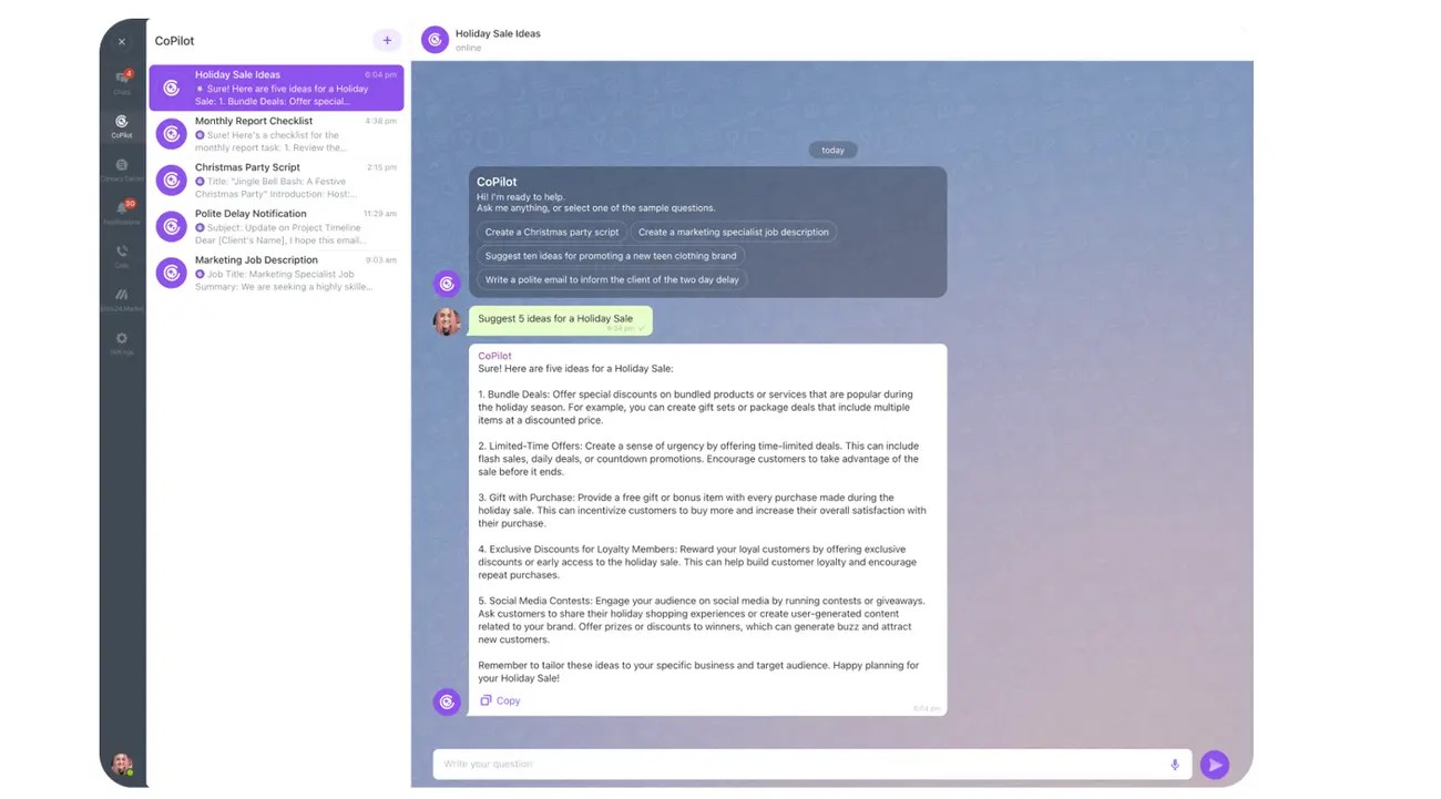 Work smarter with Bitrix24’s AI co-pilot
