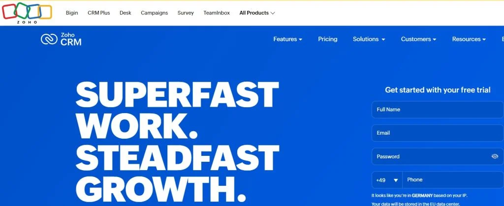 Best Customer Database Software Systems in 2024 - Zoho CRM