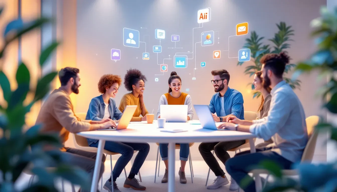 A visual representation of teamwork and collaboration alternatives.