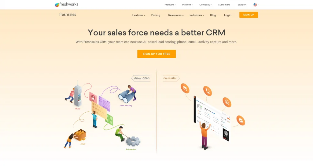 Personal crm Freshworks